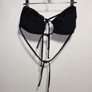 Roxy Black Polka Dot Bikini Top